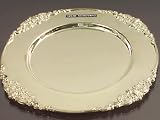 BAROQUE CHARGERS BRASS SET OF 4