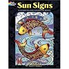 Sun Signs Stained Glass Coloring Book (Dover Stained Glass Coloring Book)