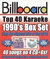 Billboard Top 40 Karaoke: 1990s (Box) (Greatest Hits, Lyrics included with album, Enhanced CD-ROM)