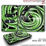 DJ Hero Skin Alecias Swirl 02 Green fit XBOX 360 and PS3 (DJ HERO NOT INCLUDED)