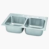 Sterling 14708-4 Double Bowl Sink 8 Deep Stainless Steel