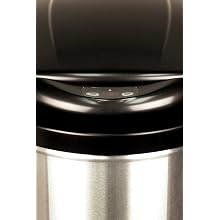 NST Nine Stars DZT-40-8 Infrared Touchless Automatic Motion Sensor Lid Open Trash Can, 10.6-Gallon