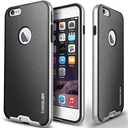 iPhone 6S Plus Case, Caseology® [Envoy Series] Premium Leather Bumper Cover [Metallic Mesh Silver] [Leather Bound] for Apple iPhone 6S Plus (2015) & iPhone 6 Plus (2014) - Metallic Mesh Silver