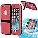 iPhone 6 Case, iPhone 6 waterproof case, oneCase? Armor Defender IP-68 waterproof Shockproof Dirt Proof Snow Proof Heavy Duty Full Body Skin Case Protective Cover with Hand Strap & Headphone Adapter for Apple iPhone 6 4.7 inch Screen (Pink)