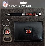 Cincinnati Bengals Tri-Fold Wallet with Pen & Keychain Gift Set
