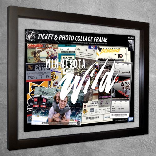 Minnesota Wild Ticket & Photo Collage Frame (w Team Name)