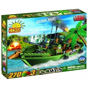 COBI Small Army Patrol Boat, 270 Piece Set by COBI