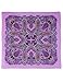 Sunshine Joy Paisley Hippie Bandana 22x22 Inches - Electric Purple