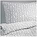Ikea 302.504.36 Krakris duvet cover and pillowcase, twin, gray/white
