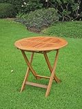 Royal Tahiti 28 Round Folding Table (Stain) (28H x 28W x 28D)