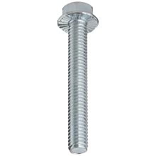 Grade 5 Steel Serrated Flange Bolt, Zinc Plated Finish, Hex Head, UNC Threads, Hex Head, Meets IFI-111 (2002)/SAE J429 (1999)/ASTM B633 Specifications, 3/8"-16 Thread Size, 1-1/4" Length, Fully Threaded, Pack Of 25
