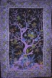 Tree of Life Tapestry-Wall Hanging-Coverlet-Twin