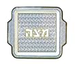 UK81724 - PL MELAMINE MATZAH PLATE "FLOWERS"