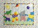 Animals Flying Kite Baby Quilt Shower Gift New Homemade
