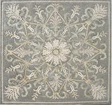 Floral Geometric Marble Mosaic