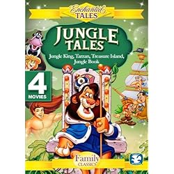 Jungle Tales (4 Disc Set) - Tarzan, The Jungle King, Jungle Book,  Treasure Island
