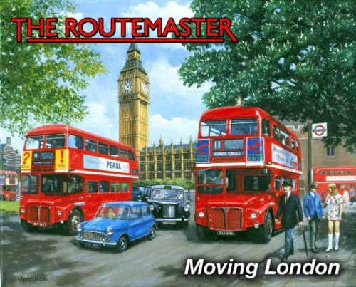 FRENCH VINTAGE METAL SIGN 40x30cm LONDON ENGLISH BUS THE ROUTEMASTER