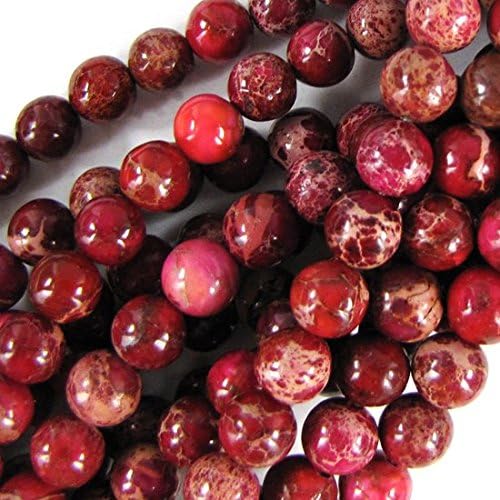 8mm pink variscite round beads 16" strand S2