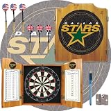 NHL Dallas Stars Dart Cabinet includes Darts and Board