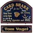 CUSTOMIZED Card Shark Large All Wood Decorative Sign