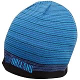 NBA adidas New Orleans Hornets Creole Blue Vibe Striped Cuffless Knit Beanie