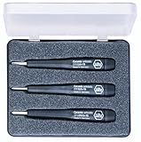 Wiha 27090 Ceramic Slotted and Phillips Screwdriver Set With Wiha Precision Handle, Anti-static Plas
