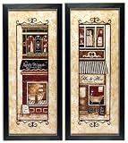 Set2 Paris Chic Apartment Bathroom Vintage Art Picture