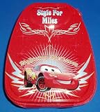 Red Disney Pixar "Cars" Tin Toy Backpack featuring Lightning McQueen "Style for Miles"