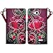 LG OPTIMUS L90 Case, Magnetic Closure Leather Flip Wallet Case with 2 Card Slots, Cash Compartment and Detachable Wrist Strap for LG Optimus L90 Wallet Case (Purple Heart)