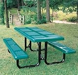 Webcoat T6PERFUP 6 ft. Table- No Seats and Large Hole 11 Gauge Punched Steel - Portable