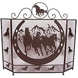 Ll Home Metal Horse Fire Screen