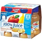 Gerber Juice Banana Blends, 4-Count 4-Ounce Bottles (Pack of 6)