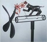 Cat Whirligig with Pole