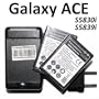 ebestStar - Pour Samsung Galaxy ACE S5830 / GT-S5830 / S5830i / S5839i - Pack x2 batteries Li-ion 3,7v - 1500 mA + 1 Chargeur / Socle de chargement pour batterie supplémentaire, aussi compatible avec FIT S5670 / GIO S5660 / Wave M S7250 / Galaxy PRO B7510 ebestStar - Pour Samsung Galaxy ACE S5830 / GT-S5830 / S5830i / S5839i - Pack x2 batteries Li-ion 3,7v - 1500 mA + 1 Chargeur / Socle de chargement pour batterie supplémentaire, aussi compatible avec FIT S5670 / GIO S5660 / Wave M S7250 / Galaxy PRO B7510