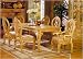 7 Piece Antique White Wash Finish Dining Set