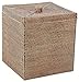 Square Basket with Lid (Brown) (15