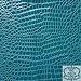 Vinyl Crocodile Turquoise Fake Leather 54 Inch Wide Fabric by The Yard (F.E.