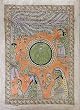 Antique Folk Art from India Madhubani Paintings Organic Color Paper 22 x 30 inches (madht215)