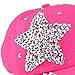Fullkang Boy Girls Bling Rhinestone Star Shaped Baseball Cap Snapback Hat (Hpt Pink)