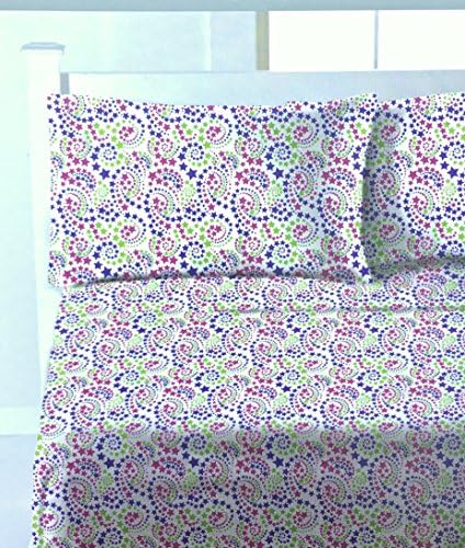 Star Dust Swirl Kids Soft Flannel Sheet Set - (Twin)