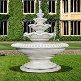 Henri Studio Palazzo Quattro Tier Fountain - Stone Finish