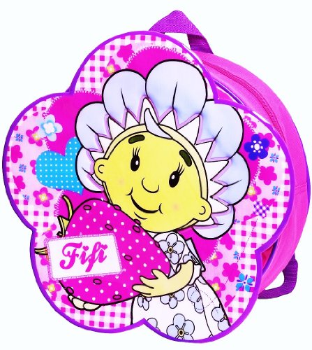 Fifi and the Flowertots - Gorgeous Pink and Purple Heart and Strawberry Design Backpack / Rucksack School Bag