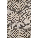 Liora Manne Ravella Rug Collection - Zebra Black, Size: 2 x 3 Entry Mat