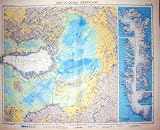 Colour Map 1959 Arctic Ocean Greenland Iceland North