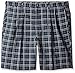 Haggar mens Cool 18 Classic Fit Expandable Waist Short Casual Shorts, Button Navy, 48