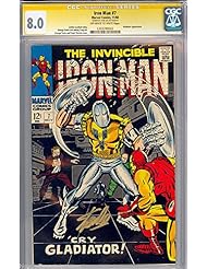 Entertainment Memorabilia: IRON MAN # 7 CGC 8.0 SS STAN LEE SIGNED SIG SERIES CGC # 1203280002
