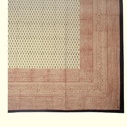 Cotton Sheets for Bed Block Print Queen Size