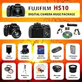 Cheap Fujifim HS10 10MP Digital Point and Shoot Camera (Black) + Wide Angle Lens + 2x Telephoto Lens + Filter Kit + Digital Flash + 8GB SD Card + Card Reader + Carrying Case + Tripod + Starter kit & MUCH MORE!