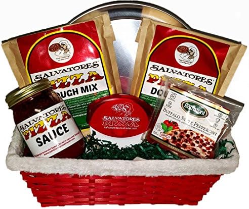 Gourmet Italian Pizza Making Gift Basket with Bonus Pizza Pan and Pizza Cutter