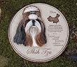Shih Tzu garden stone/wall decor